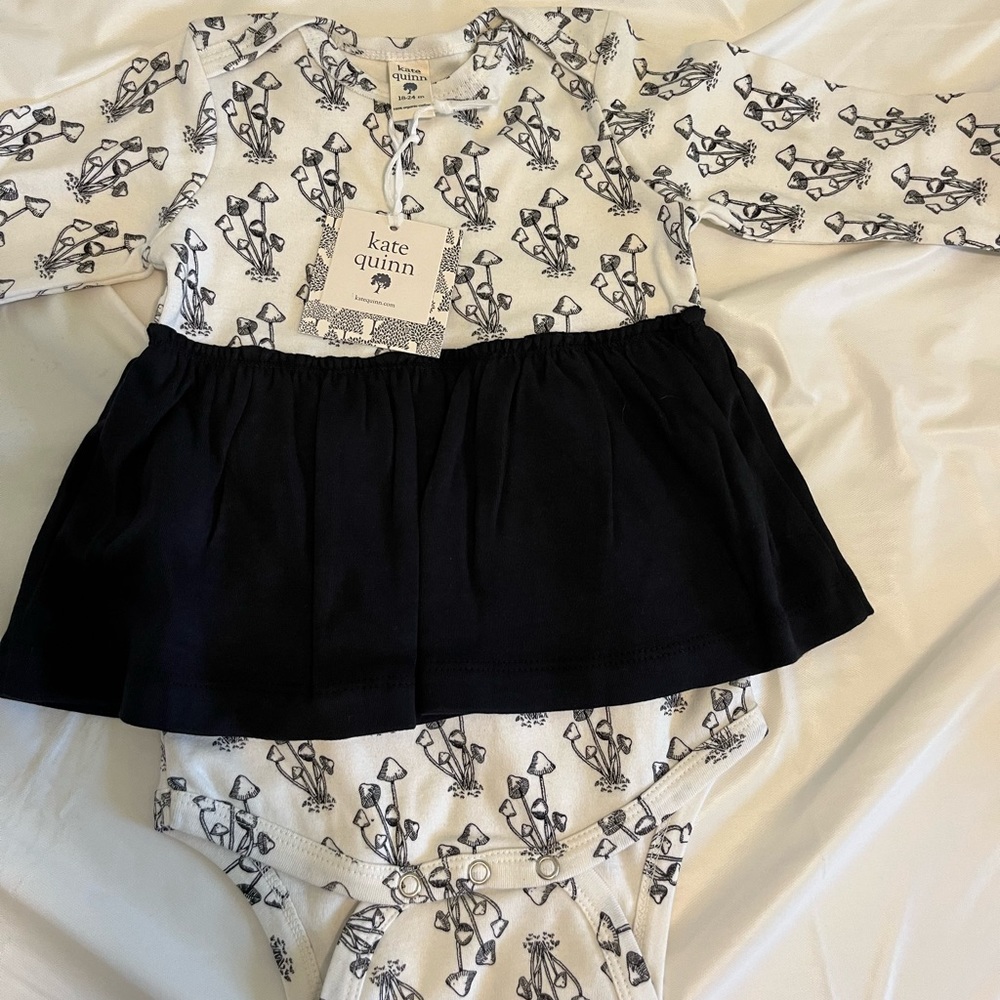 Kate Quinn 18-24 organic cotton mushroom bubble dress